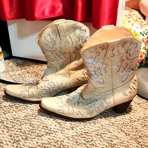 Glitter cowboy boots